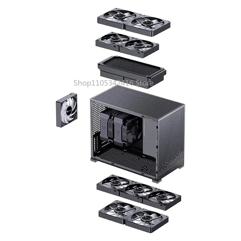 Mini Itx Case Water Cooling Support - Черный прозрачный корпус для мини-ПК MATX