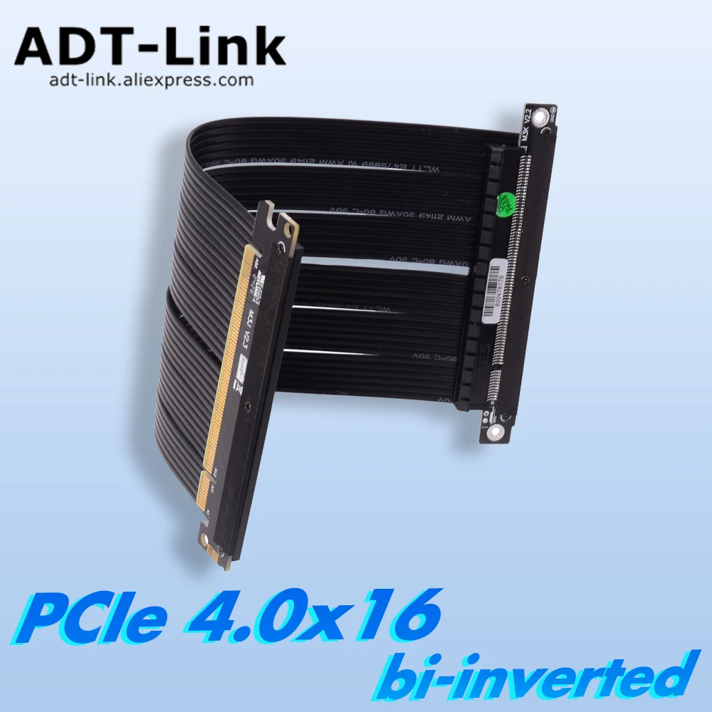 Itx Case Pcie Riser 4.0 - Двойной реверсивный удлинитель кабеля PCIe 4.0
