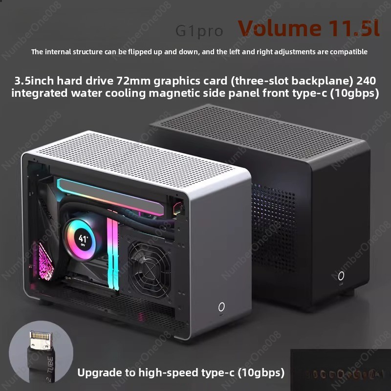 Корпус для ПК G1-pro ITX из ал – обзор и цена Mini Itx Case Water Cooling Support