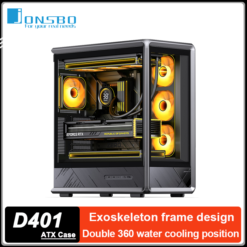 Чехол для ПК JONSBO D401 ATX,  – обзор и цена Mini Itx Case Water Cooling Support