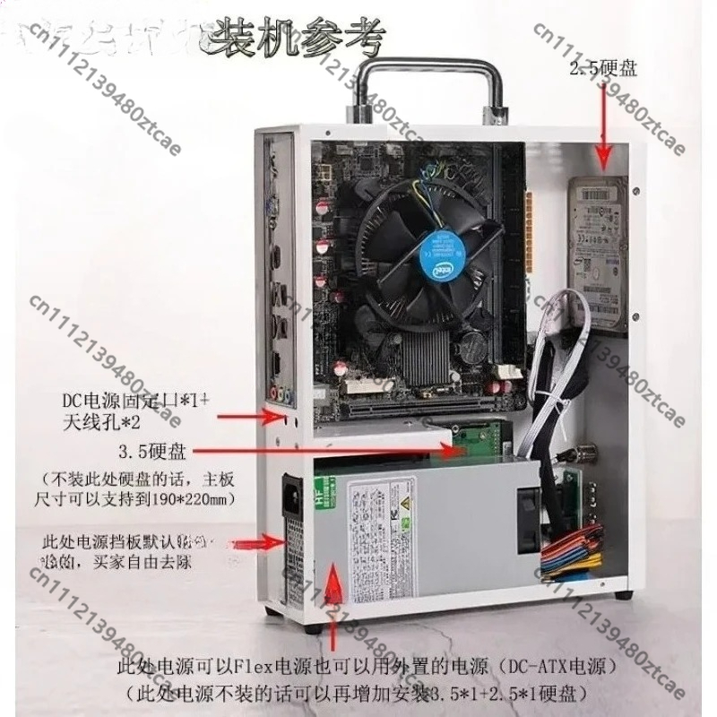 Белый портативный корпус для м – обзор и цена Mini Itx Case With Handle Portable