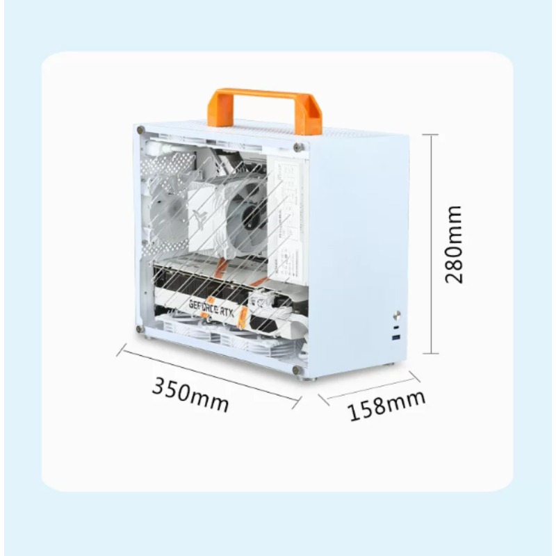 Портативный белый мини-корпус  – обзор и цена Mini Itx Case Water Cooling Support