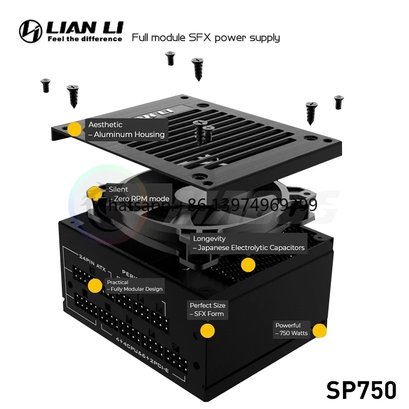 Блок питания LIAN LI PSU 750W  – обзор и цена Sfx Power Supply 750W Gold