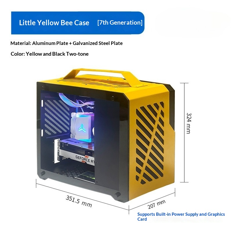 Корпус для мини-ПК QM-Z36 Horn – обзор и цена Mini Itx Case With Handle Portable