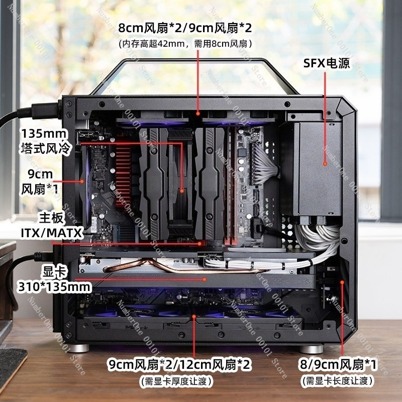 Корпус для ПК Mini ITX с закал – обзор и цена Mini Itx Case Water Cooling Support